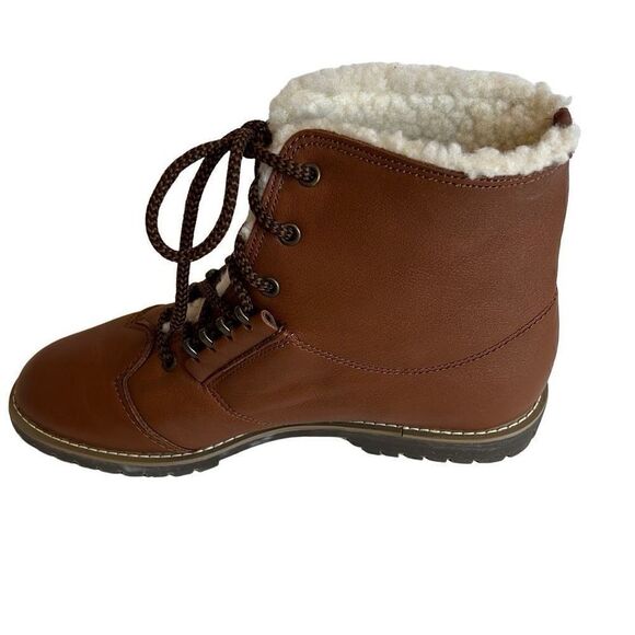 Ellemenno Ankle Boots Brown Sz. 8.5 New Y2K - Picture 6 of 9